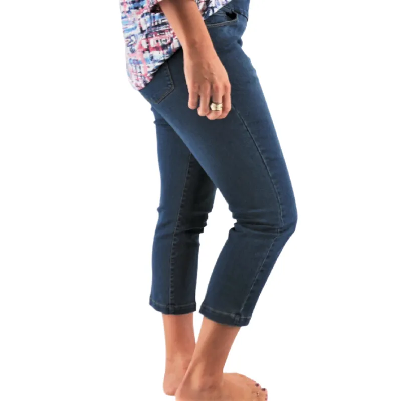 001- LuLu B Dark Denim Capris