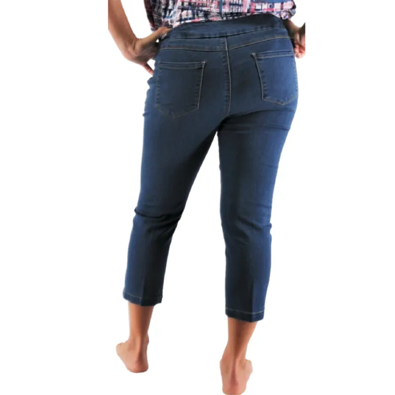 001- LuLu B Dark Denim Capris