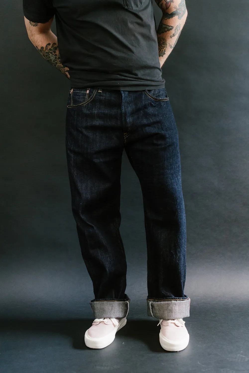 022-KIRAKU - 12oz "Natural Indigo" Selvedge Denim - Relax Straight Fit