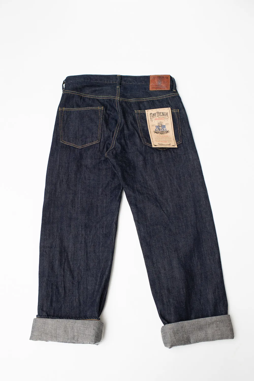 022-KIRAKU - 12oz "Natural Indigo" Selvedge Denim - Relax Straight Fit