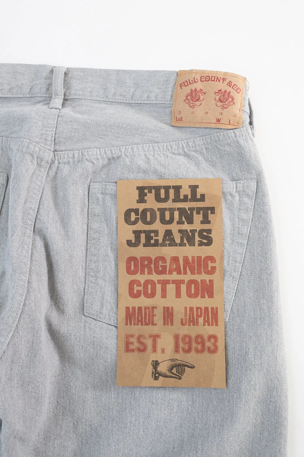 1102G - 12oz Sweat Denim Selvedge Pants - Gray