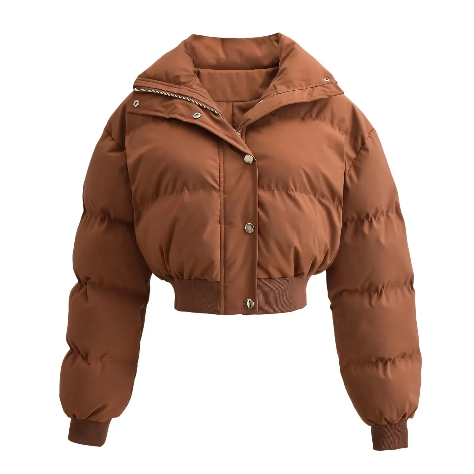 2023 winter new thickened seven-color warm cotton clothes loose and handsome European and American trend women's cotton-padded jackets