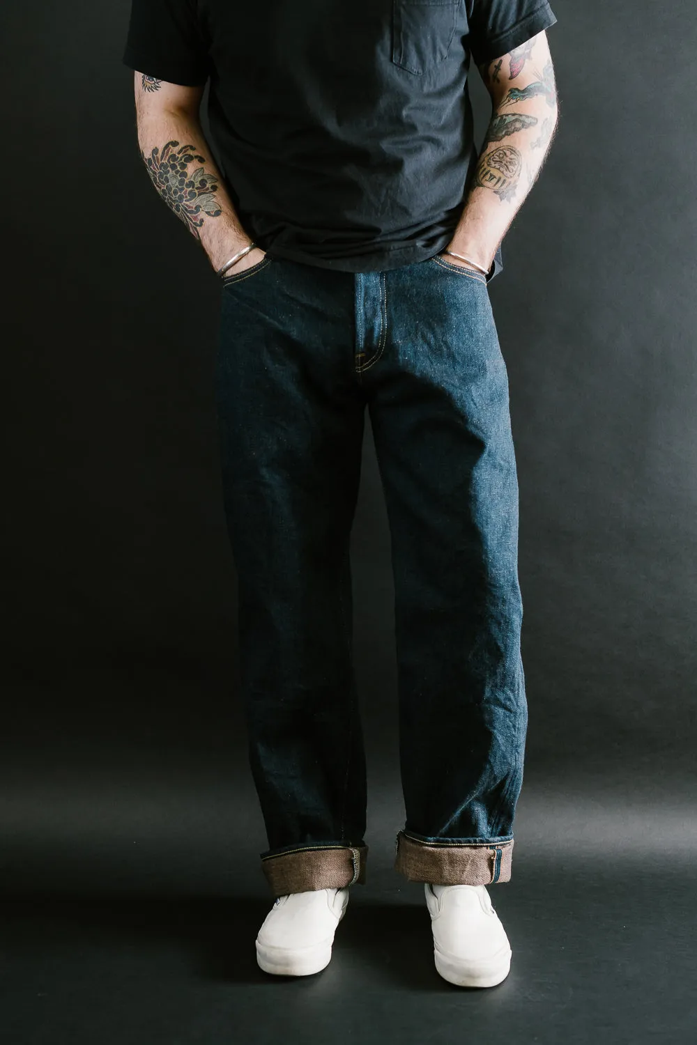 288ZR-KABEG - 20oz "Secret Kabuki Kakishibu Brown" Selvedge Denim - Regular Straight Fit