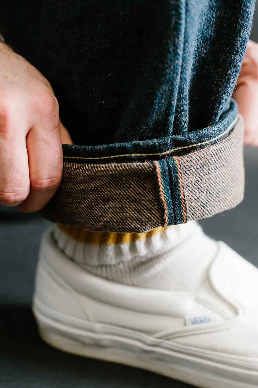 288ZR-KABEG - 20oz "Secret Kabuki Kakishibu Brown" Selvedge Denim - Regular Straight Fit