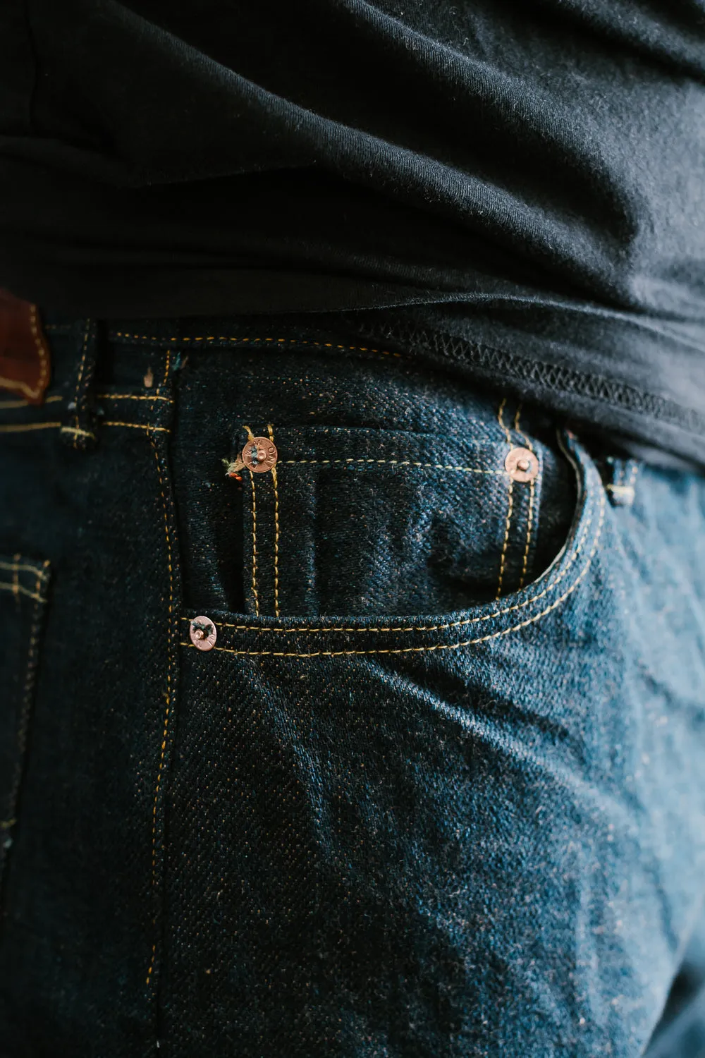 288ZR-KABEG - 20oz "Secret Kabuki Kakishibu Brown" Selvedge Denim - Regular Straight Fit