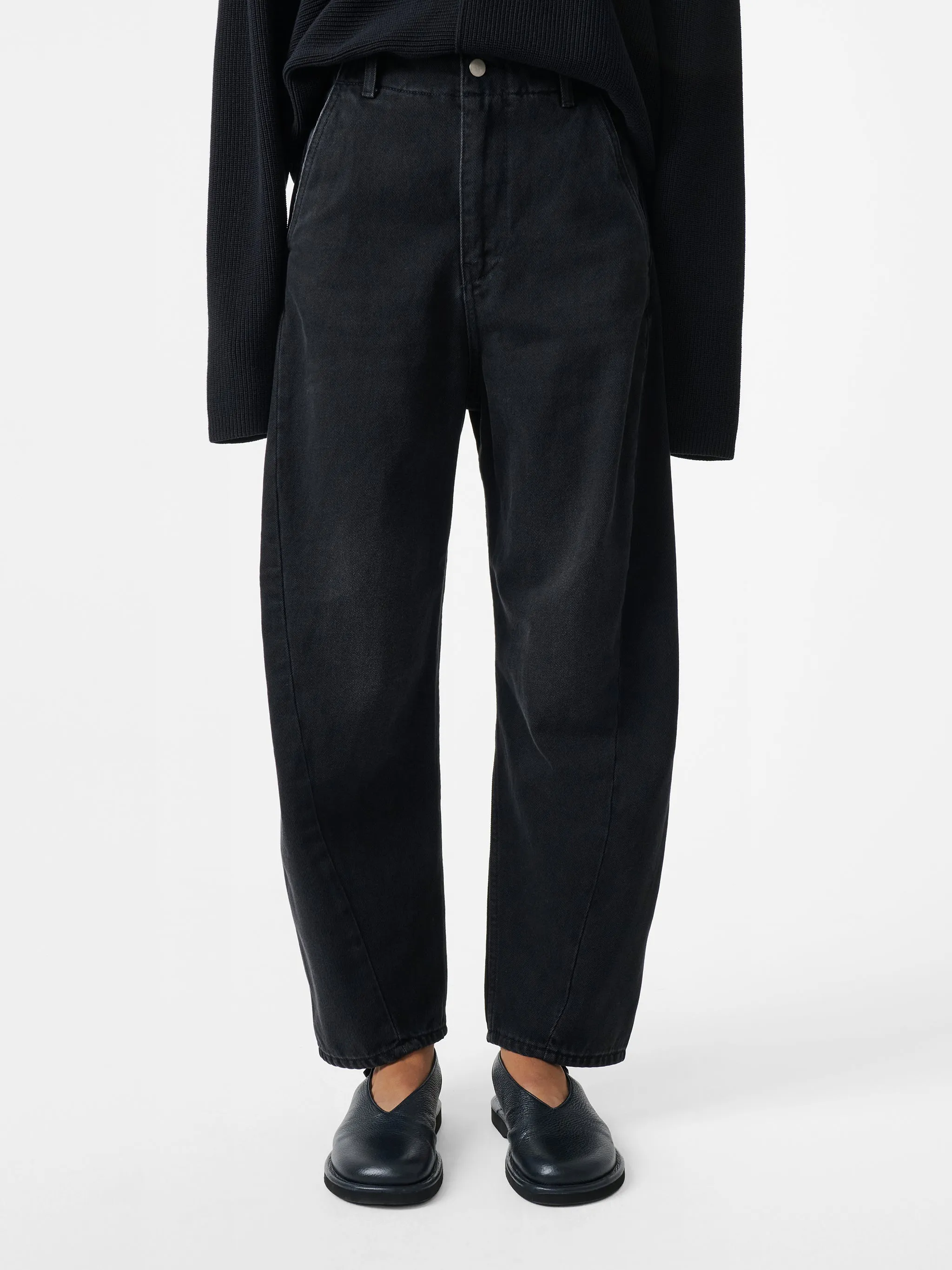 Akerman Denim Pant in Washed Black