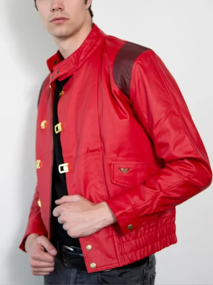 Akira Kaneda Red Leather Jacket