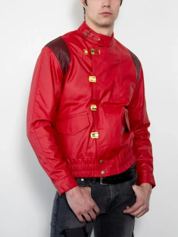 Akira Kaneda Red Leather Jacket