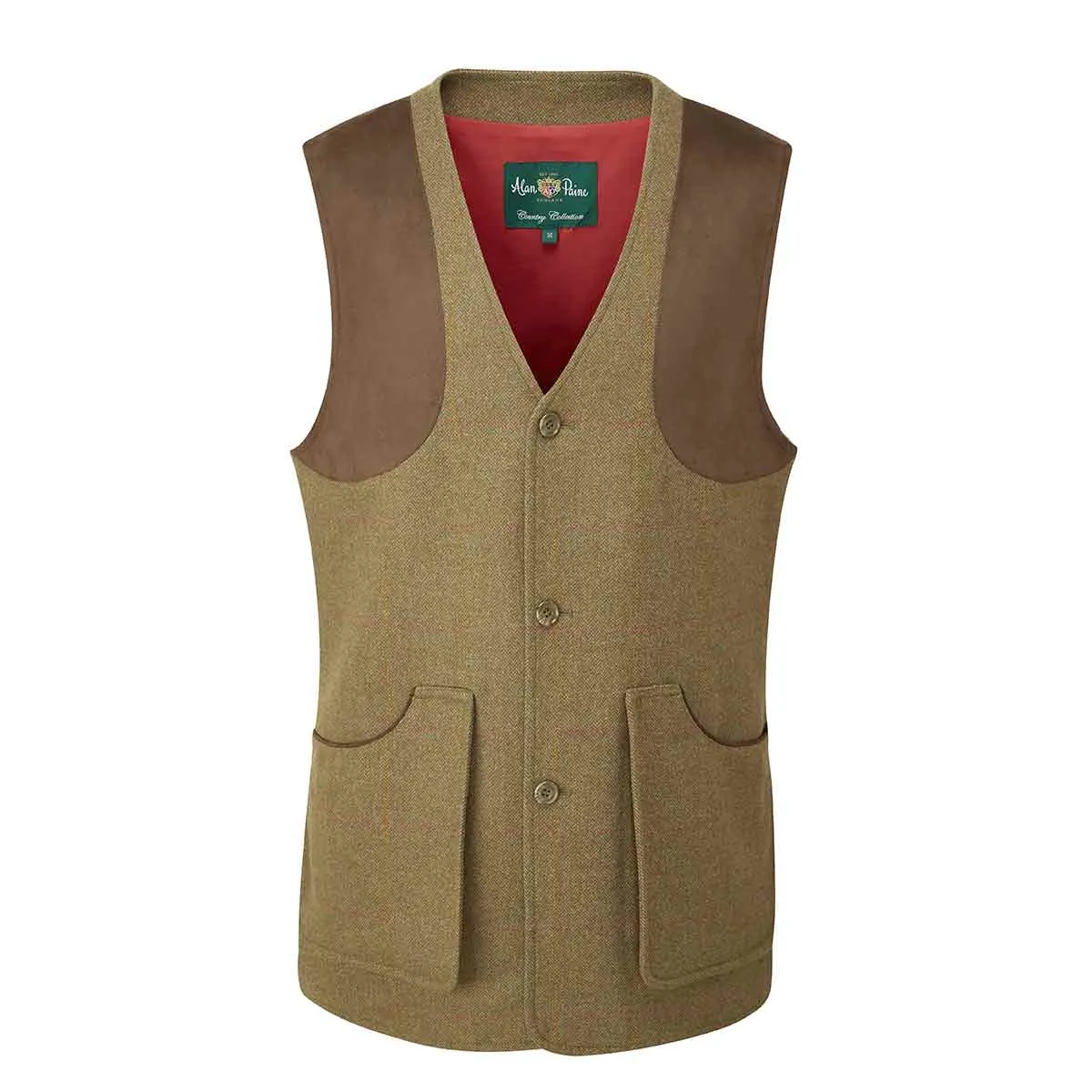 Alan Paine Combrook Men's Tweed Shooting Waistcoat