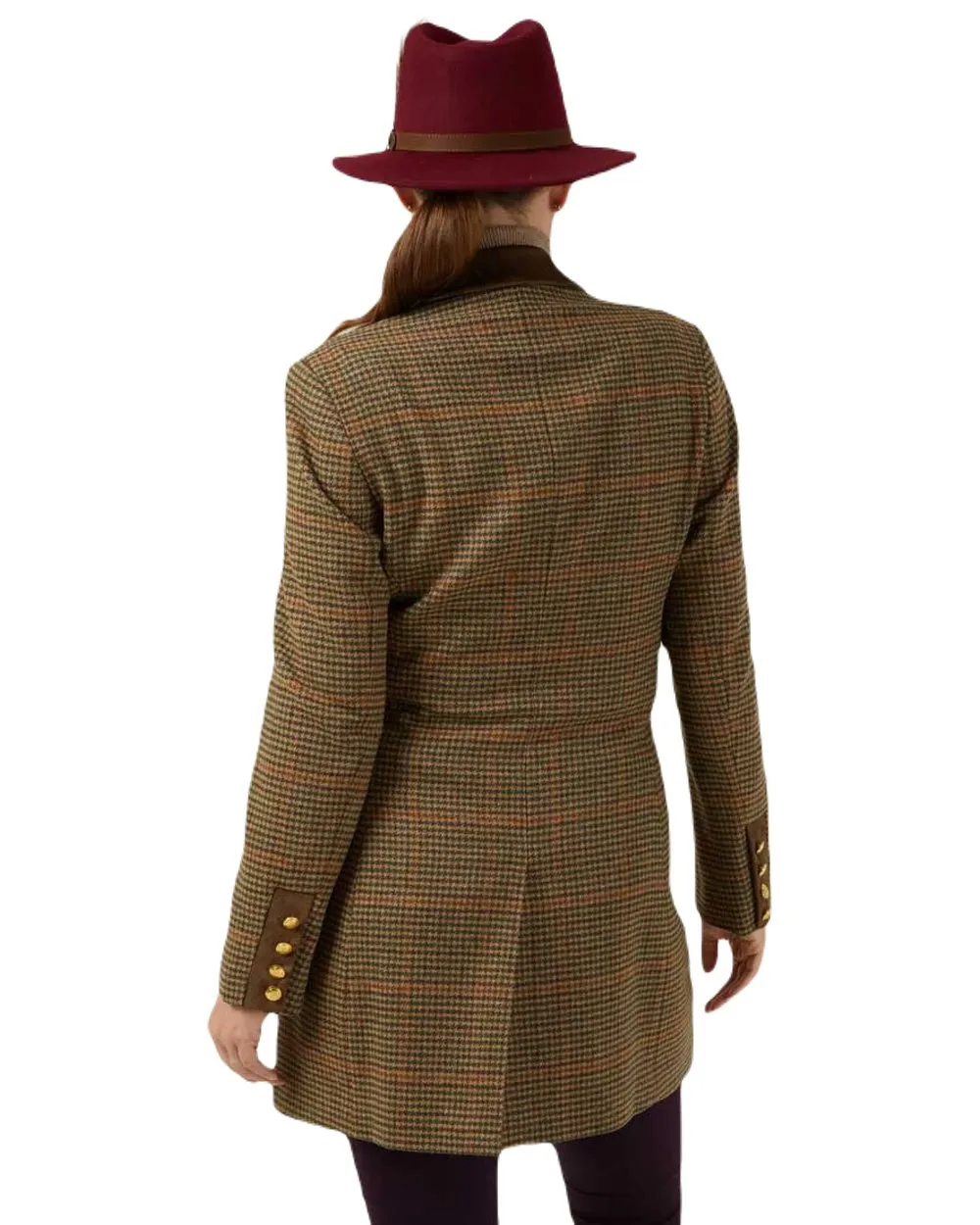 Alan Paine Surrey Mid-Thigh Tweed Coat