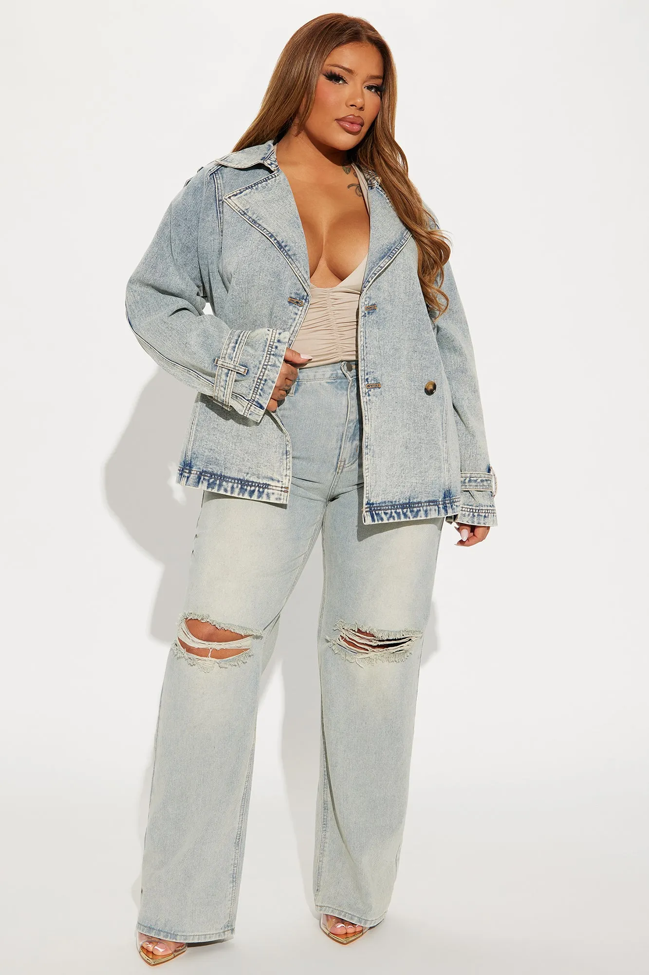 All Around Town Denim Coat - Light Wash