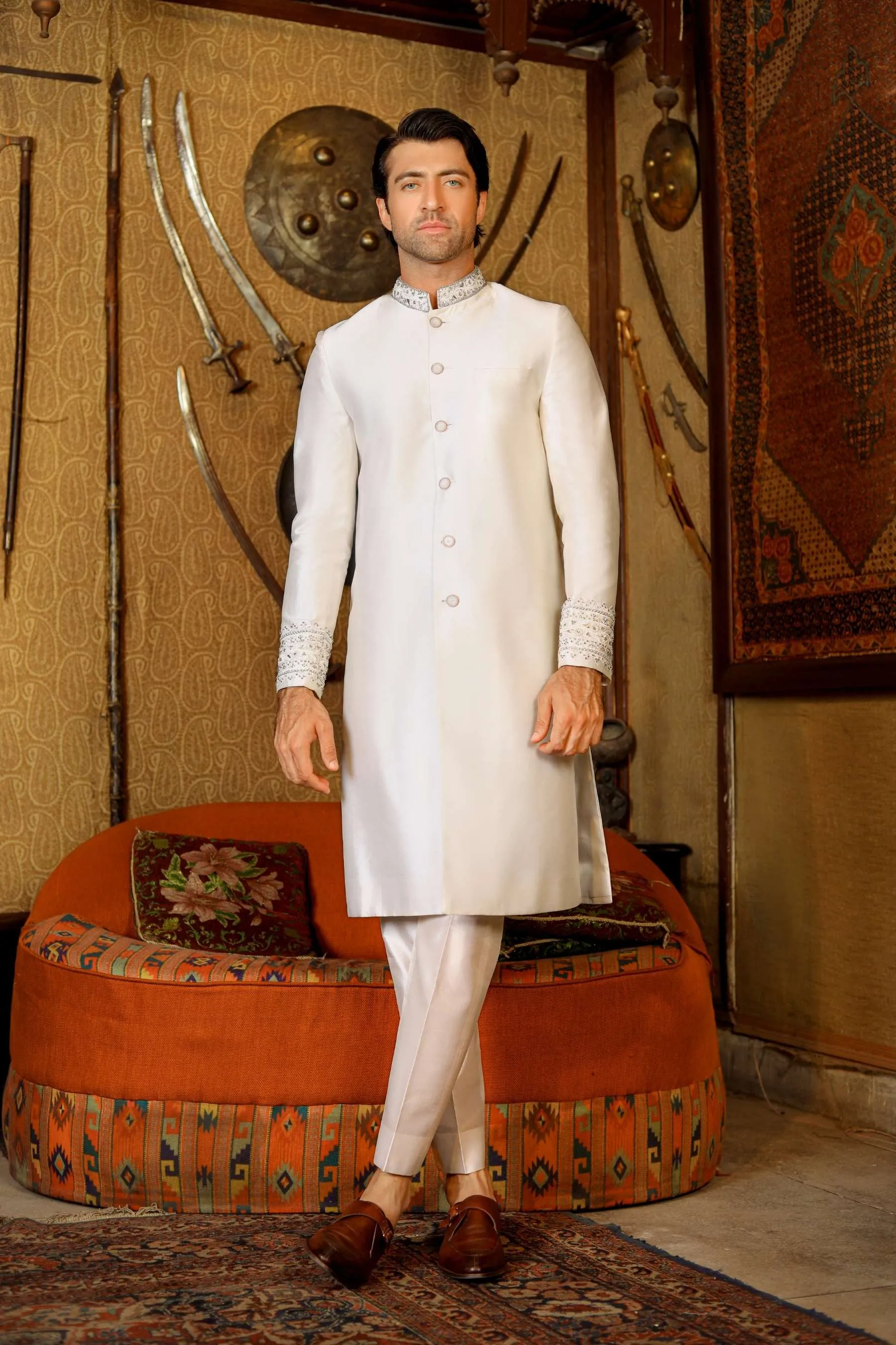 Arif Ashraf - Gouhar - Off White - Tissue Silk - 3 Piece