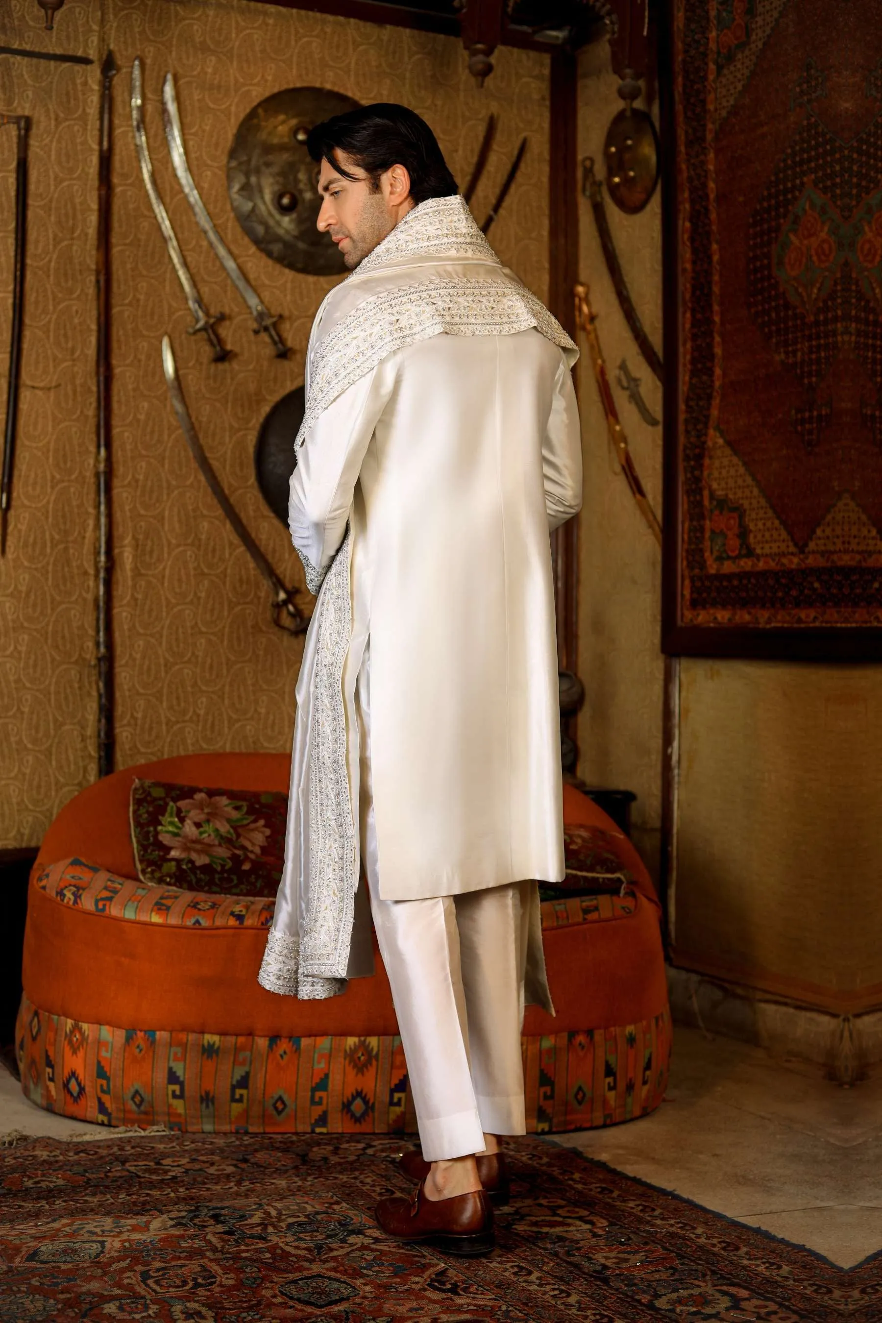 Arif Ashraf - Gouhar - Off White - Tissue Silk - 3 Piece