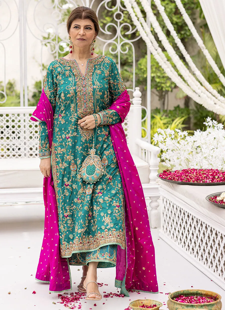 Azeeta Festive Couture - Avisa Emerald Kurta