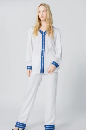 Bamboo Stripe Inset Pajama Set