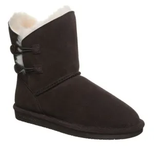 BEARPAW ROSALINE BUTTON SHORT BOOT CHOCOLATE