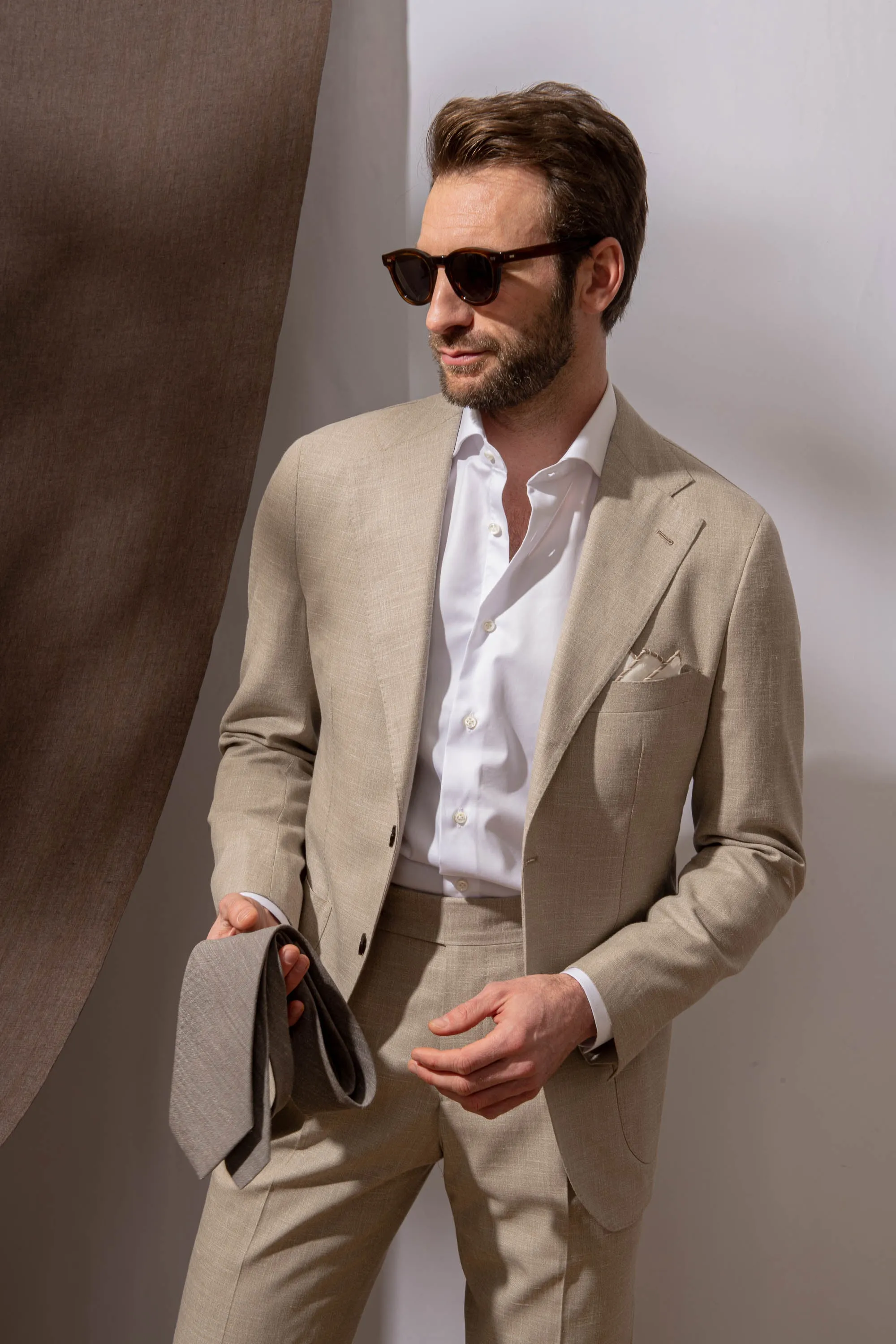 Beige Suit - Made in Italy