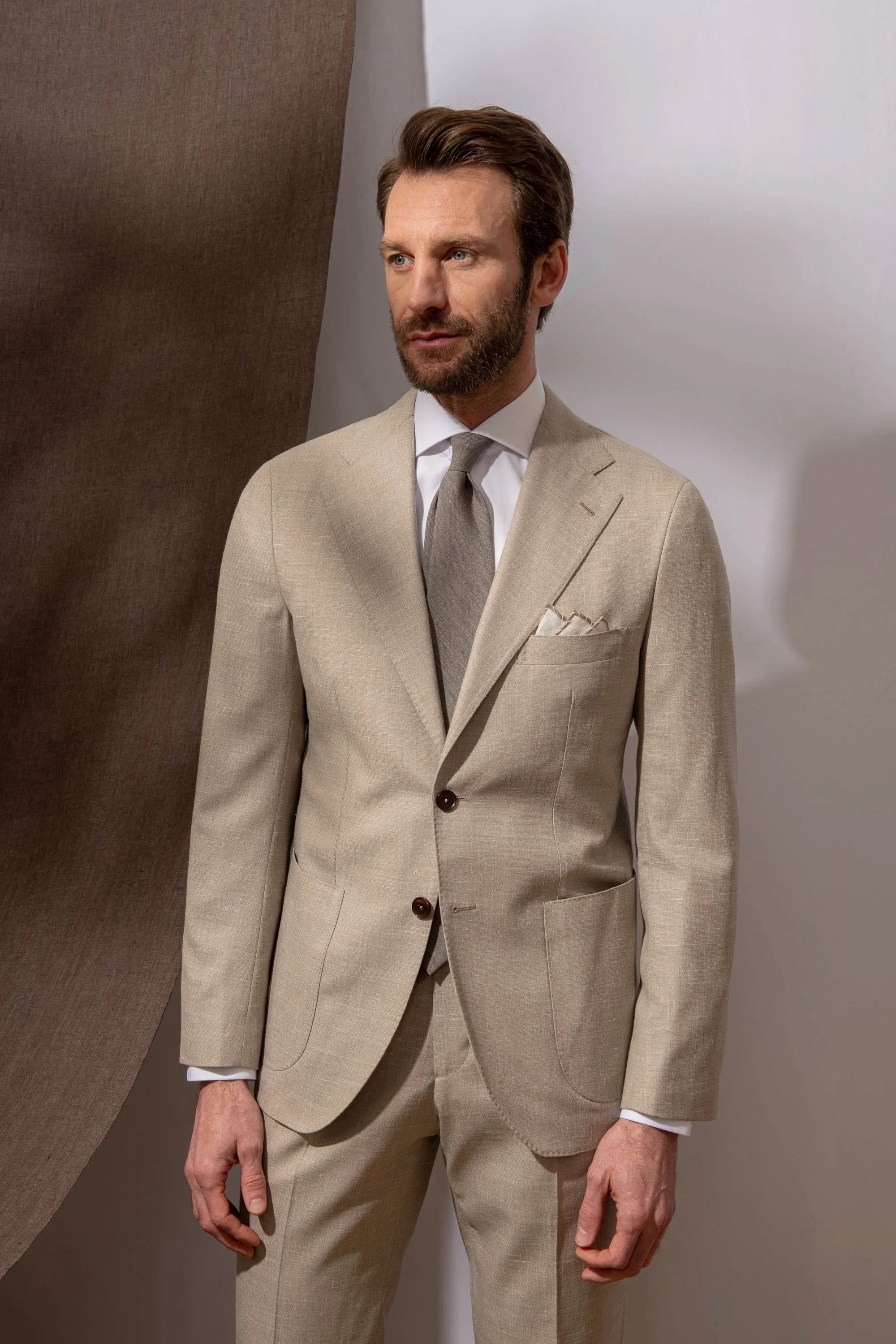 Beige Suit - Made in Italy