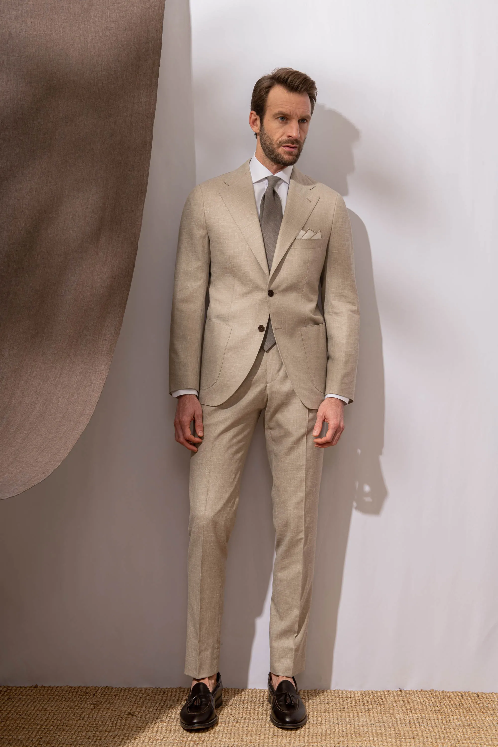 Beige Suit - Made in Italy