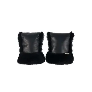 BINIBAMBA Coated Sheepskin Buggy Mittens - Noir