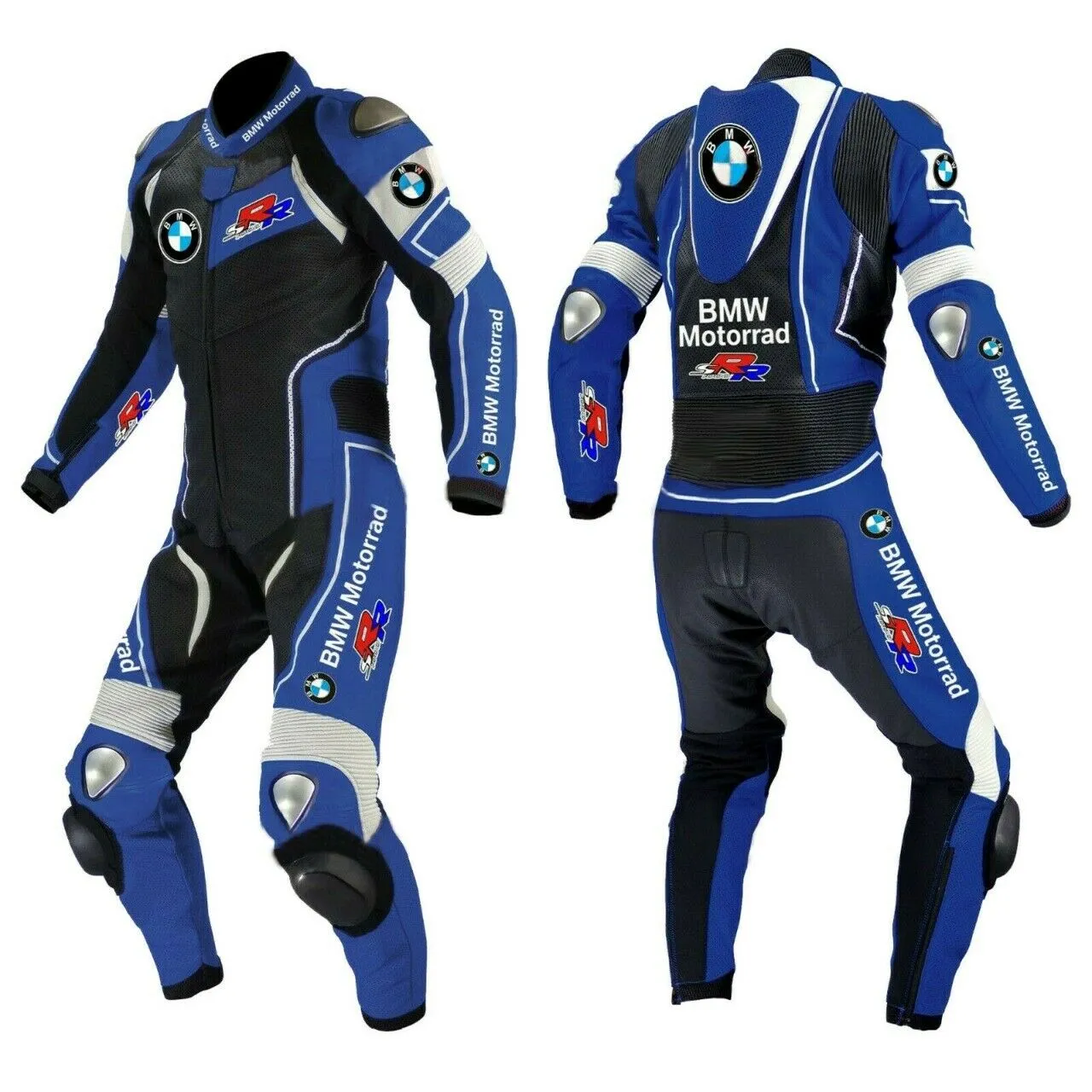 BMW MOTORRAD MOTORCYCLE BLUE LEATHER RACING SUIT