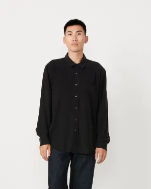 Classic Silk Shirt in Black