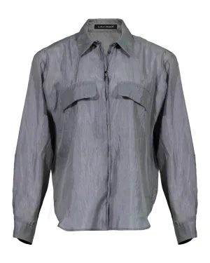 Crinkle Silk Shirt