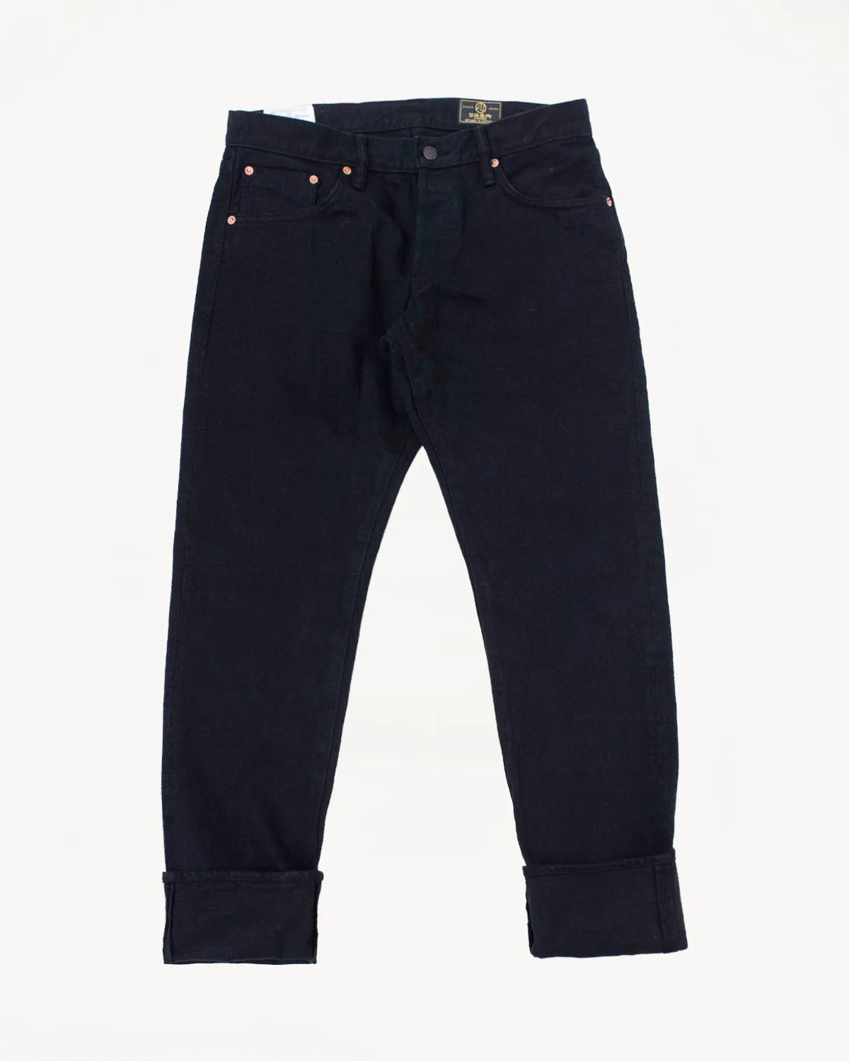 D1864S - 14oz "Kurozome" Selvedge Jeans Relaxed Taper - Black