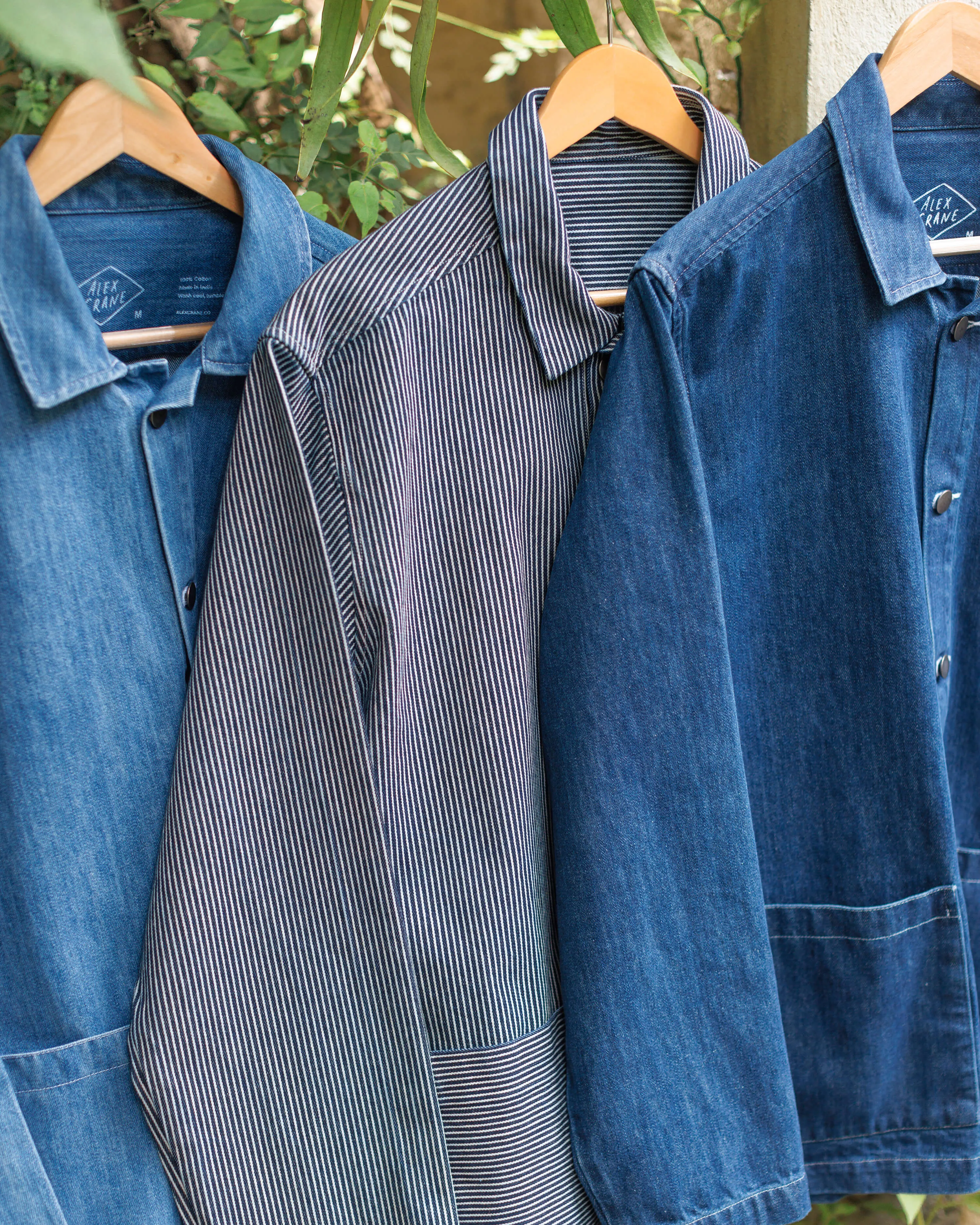 Denim Kite Jacket / Indigo Lines