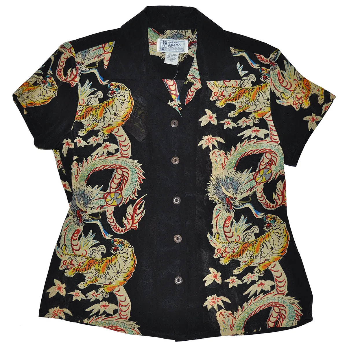 Dragon & Tiger (Women's Shirt) - Black