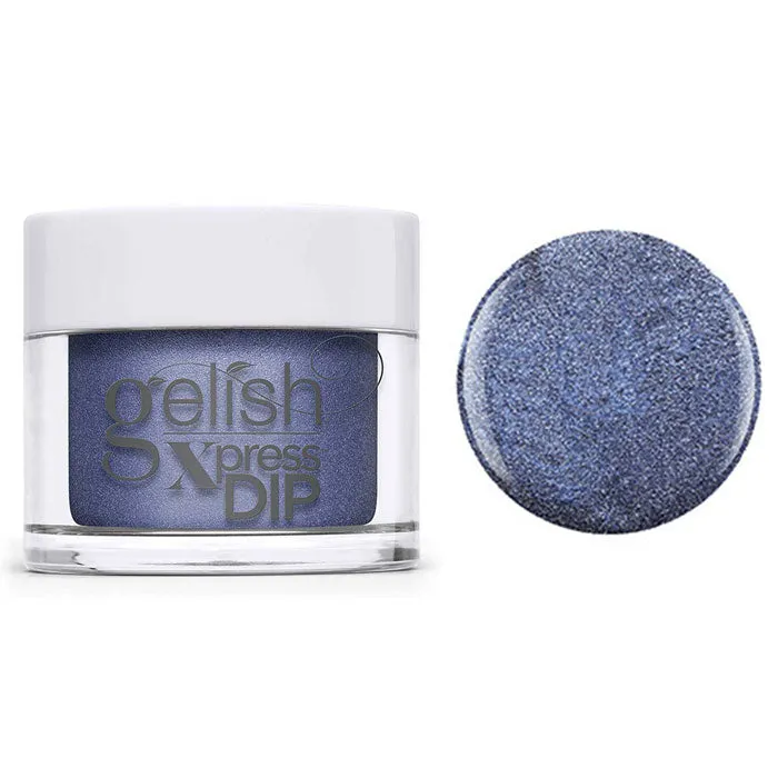 Gelish Professional Xpress Dip Powder Rhythm And Blues - Denim Blue Metallic - 43G