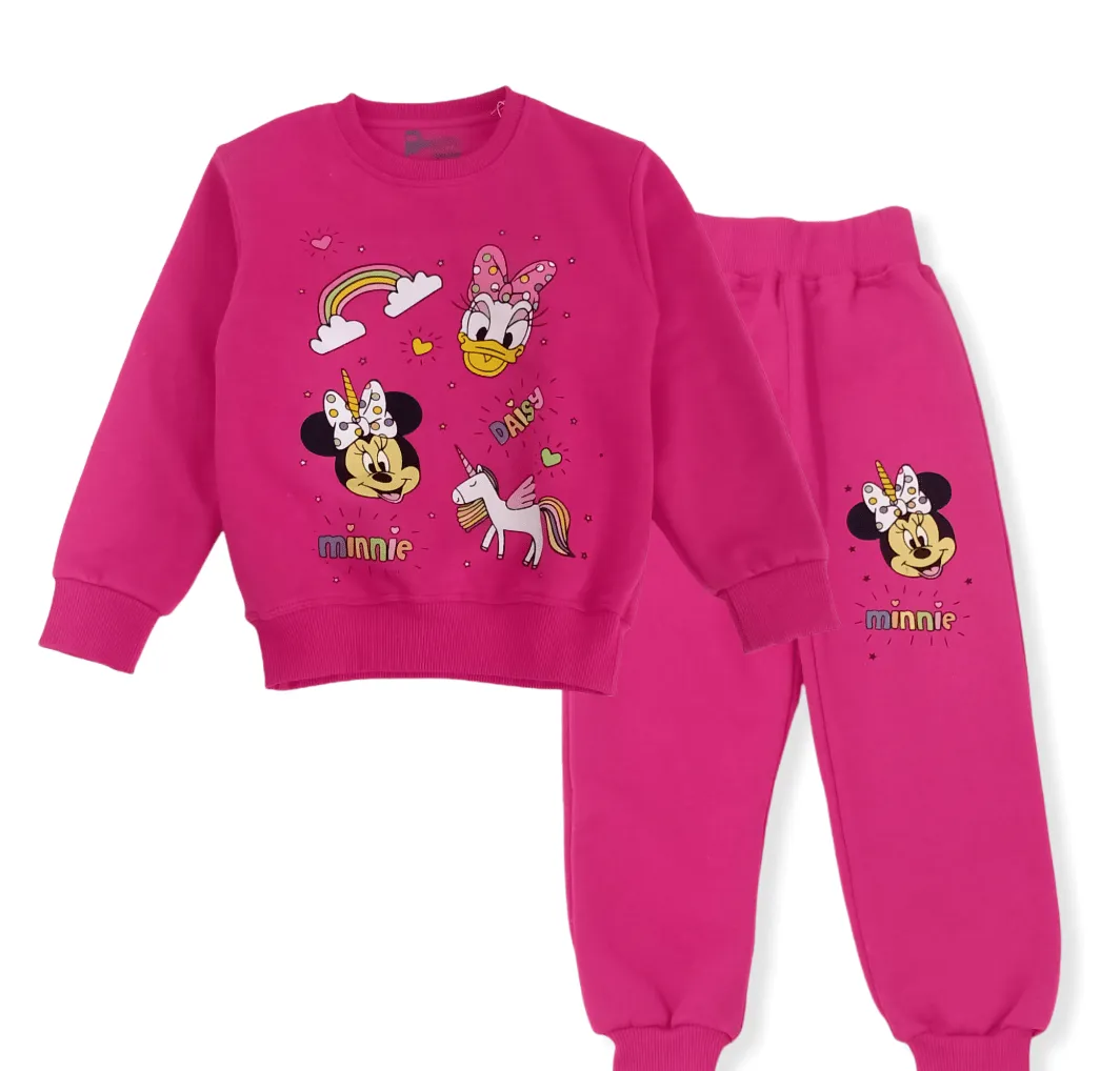 Girls Melton Pajama - Minnie - Fuchsia