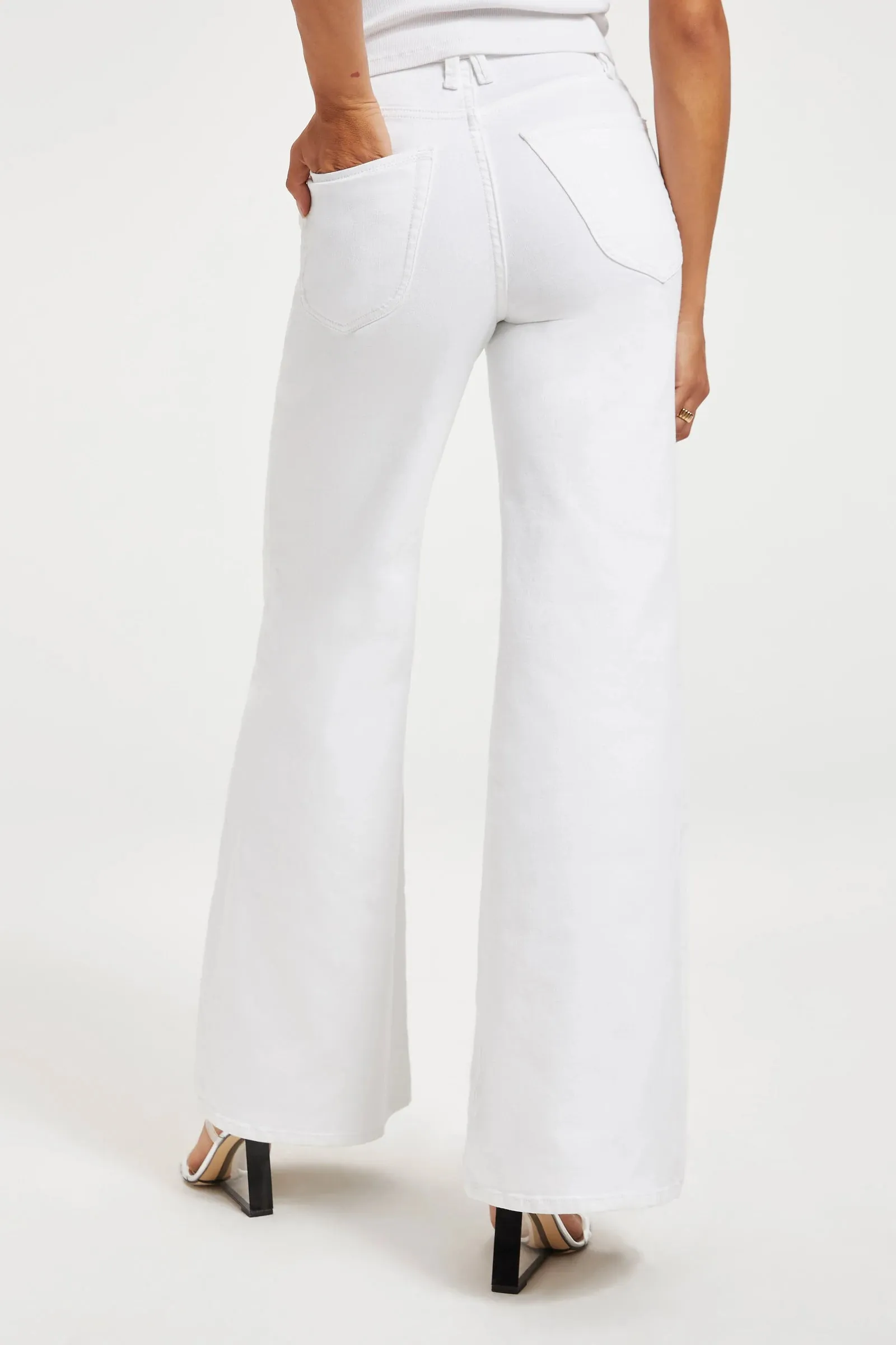 Good Waist Palazzo White001