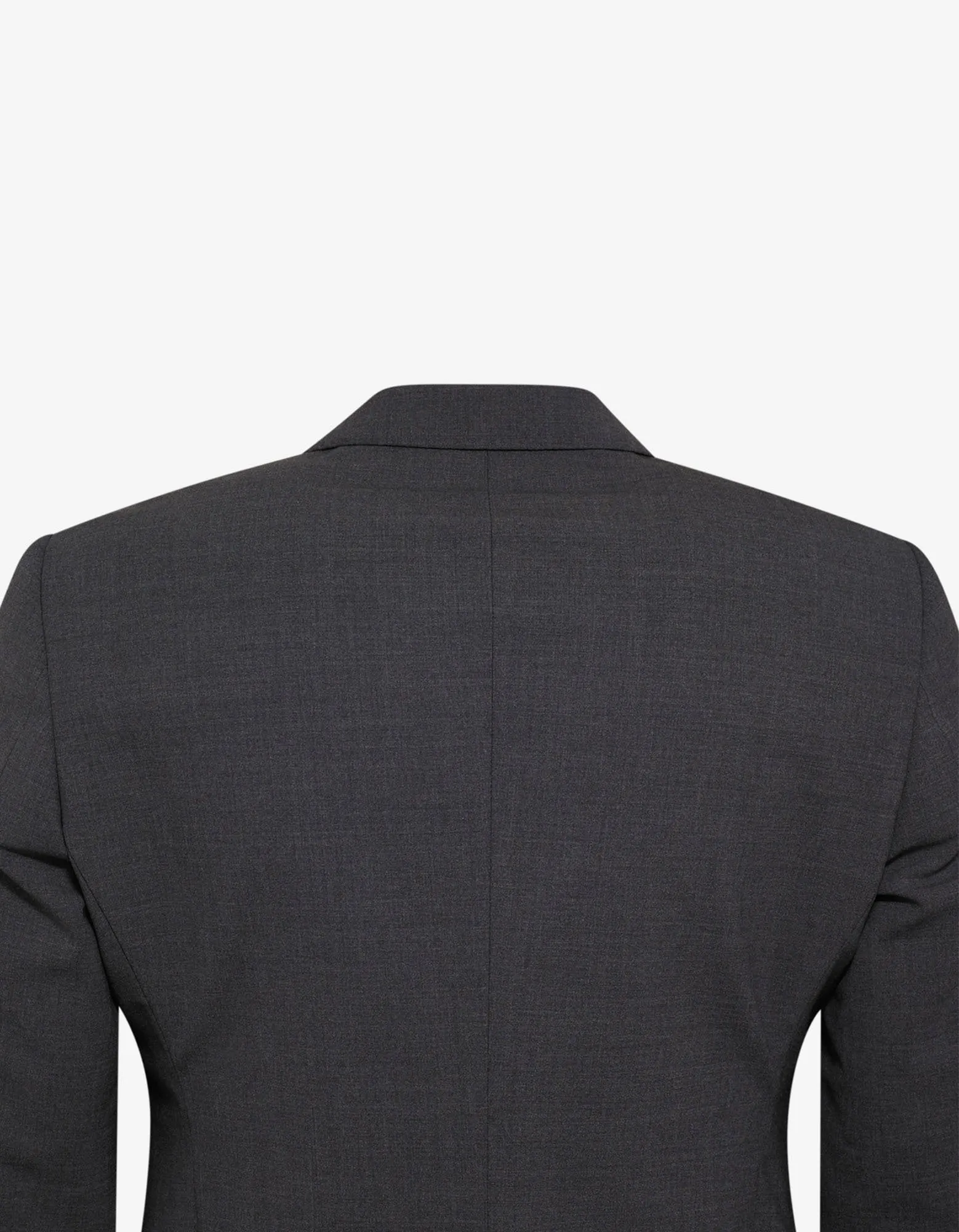 Grey Wool-Blend Two-Button Suit