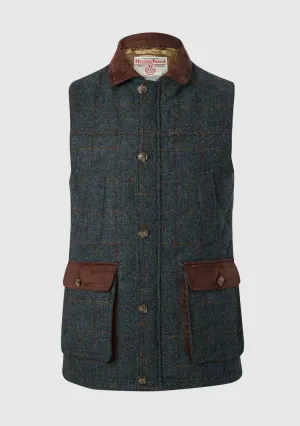 Harris Tweed Chuck Gilet Vest | Blue Multi