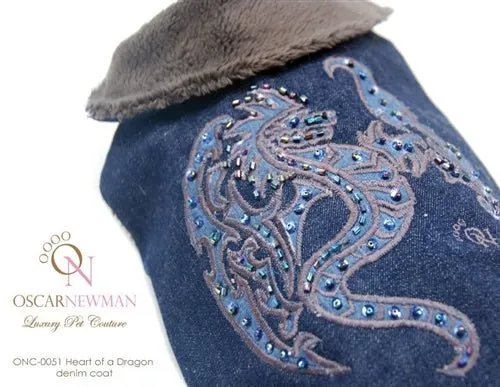 Heart of a Dragon Denim Coat