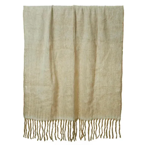 Hotham Wool Blend Throw  - 125 x 150cm  (Ivory)