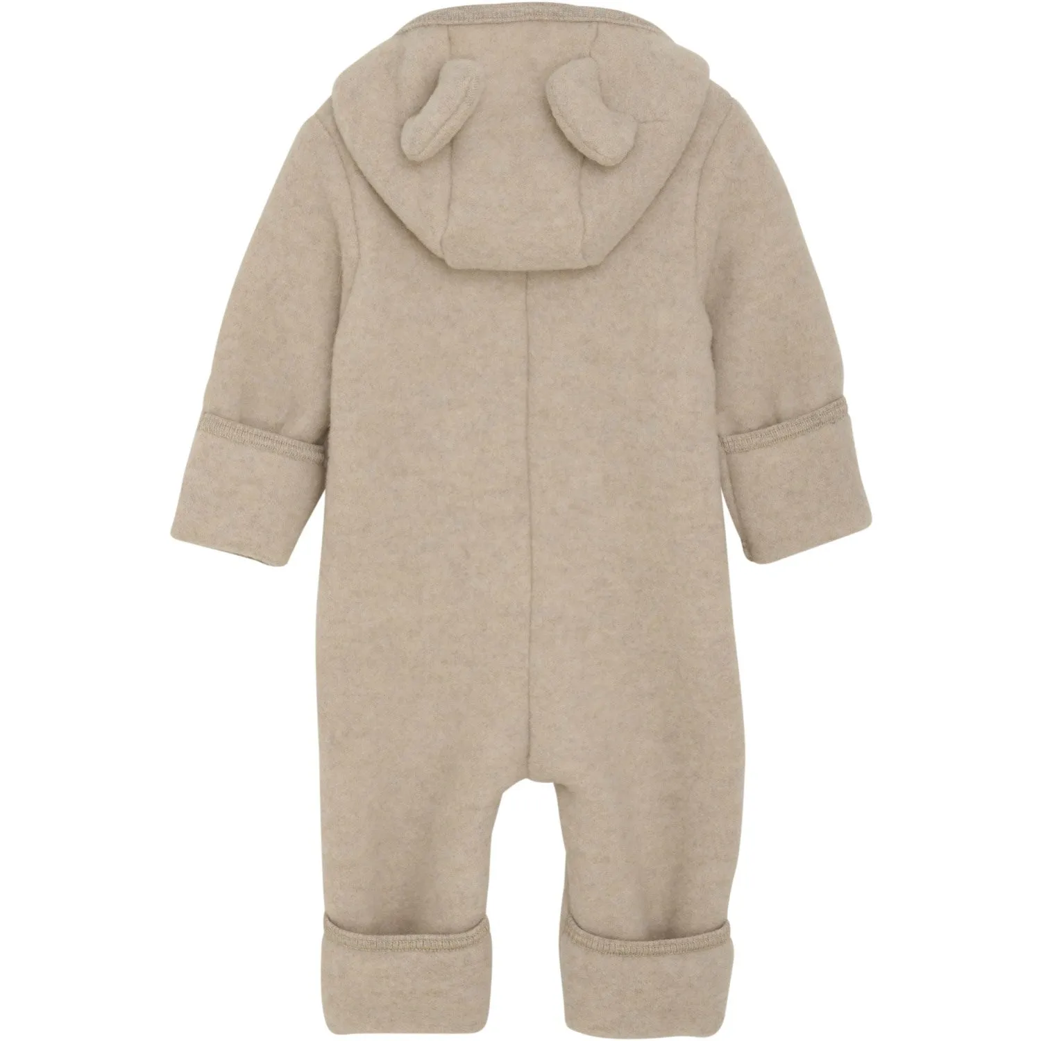 Huttelihut Camel Melange Pram Suit Ears Wool Fleece (S)