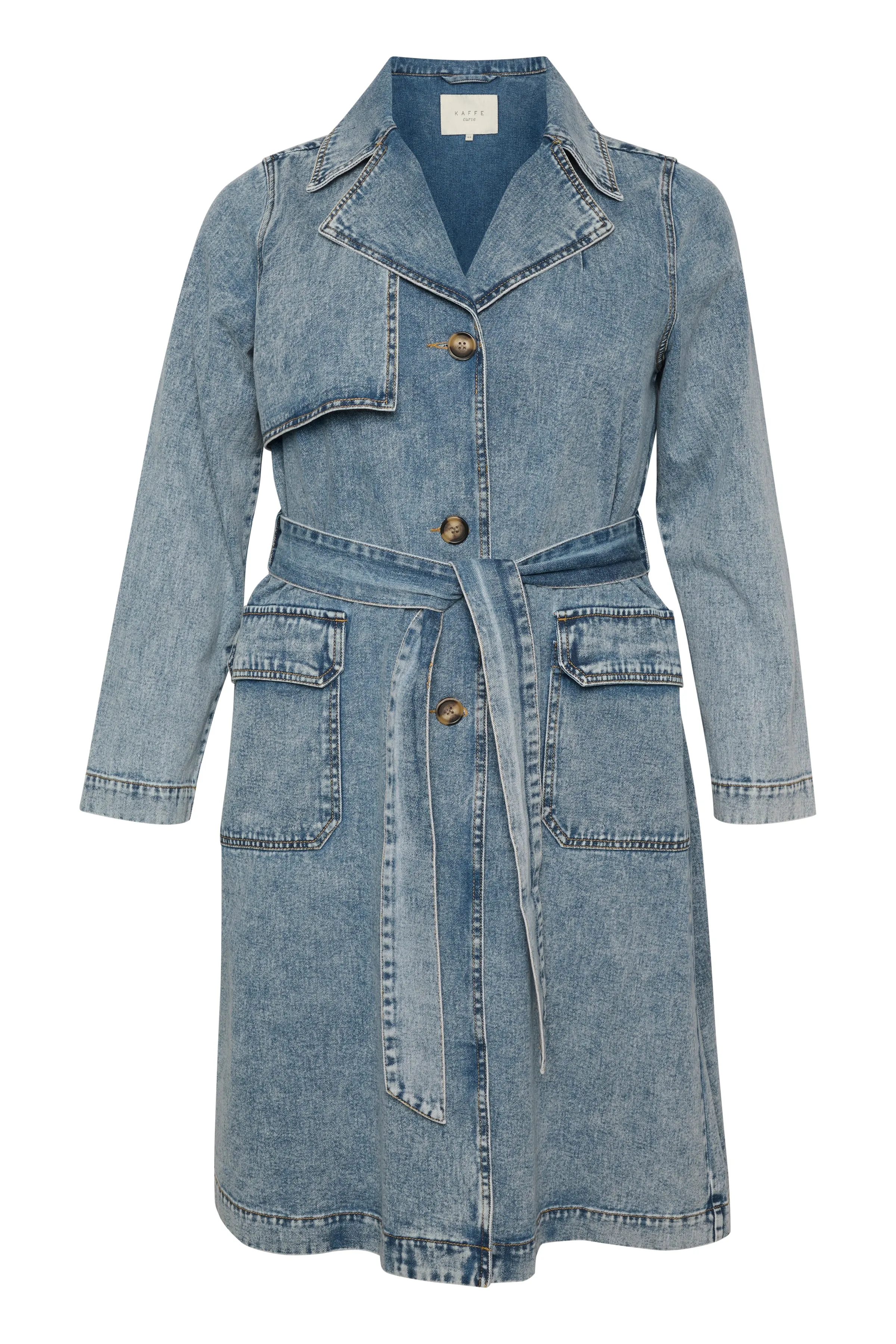 Kaffe Curve Denim Trenchcoat