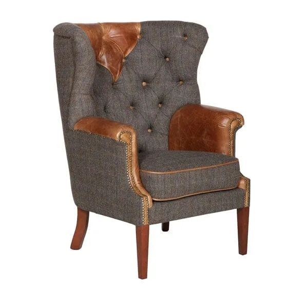 Kensington Chair - Moreland Harris Tweed