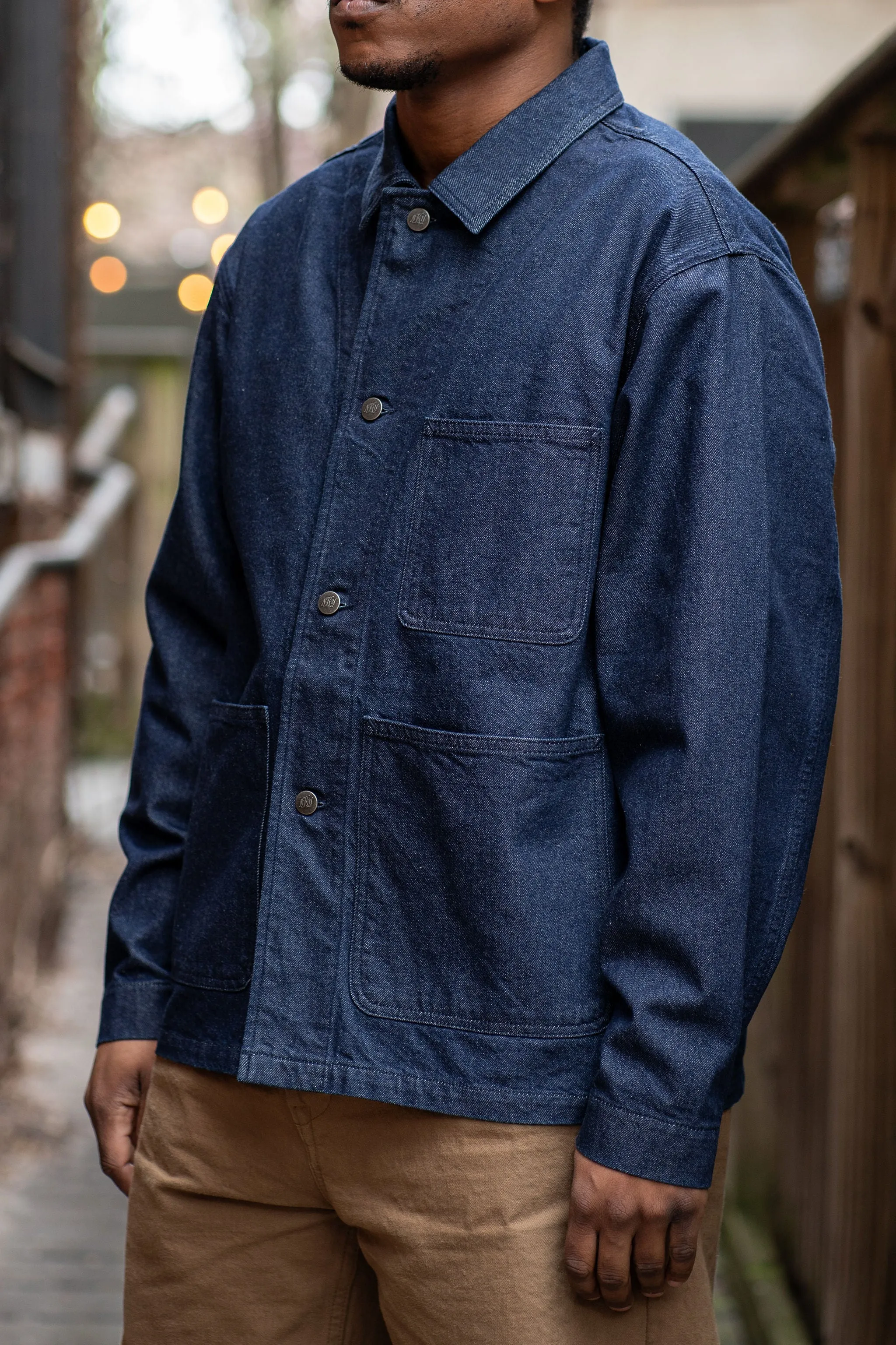 Knickerbocker Factory Denim Chore Coat - Dark Indigo