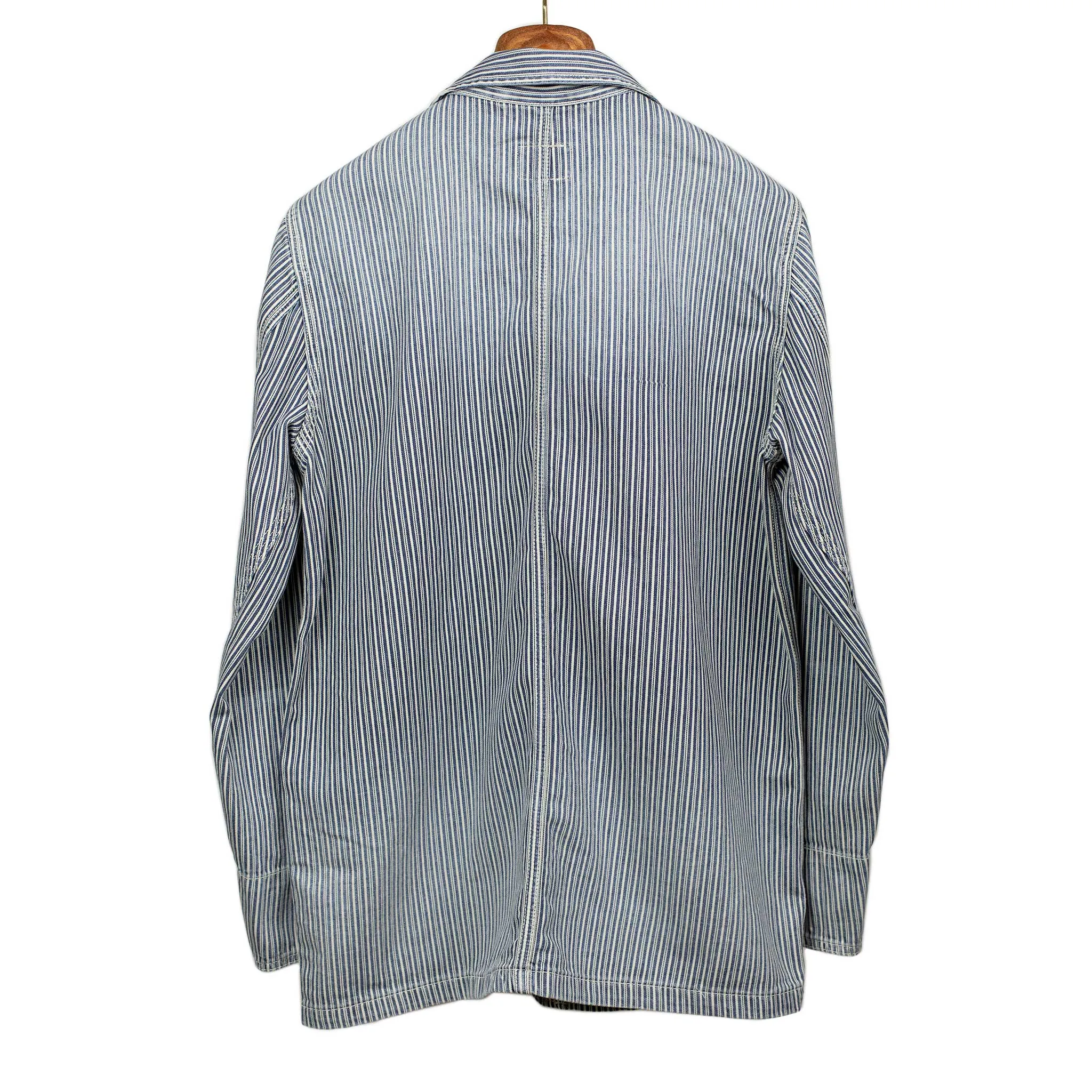 Liberty Stripe barn jacket in washed denim