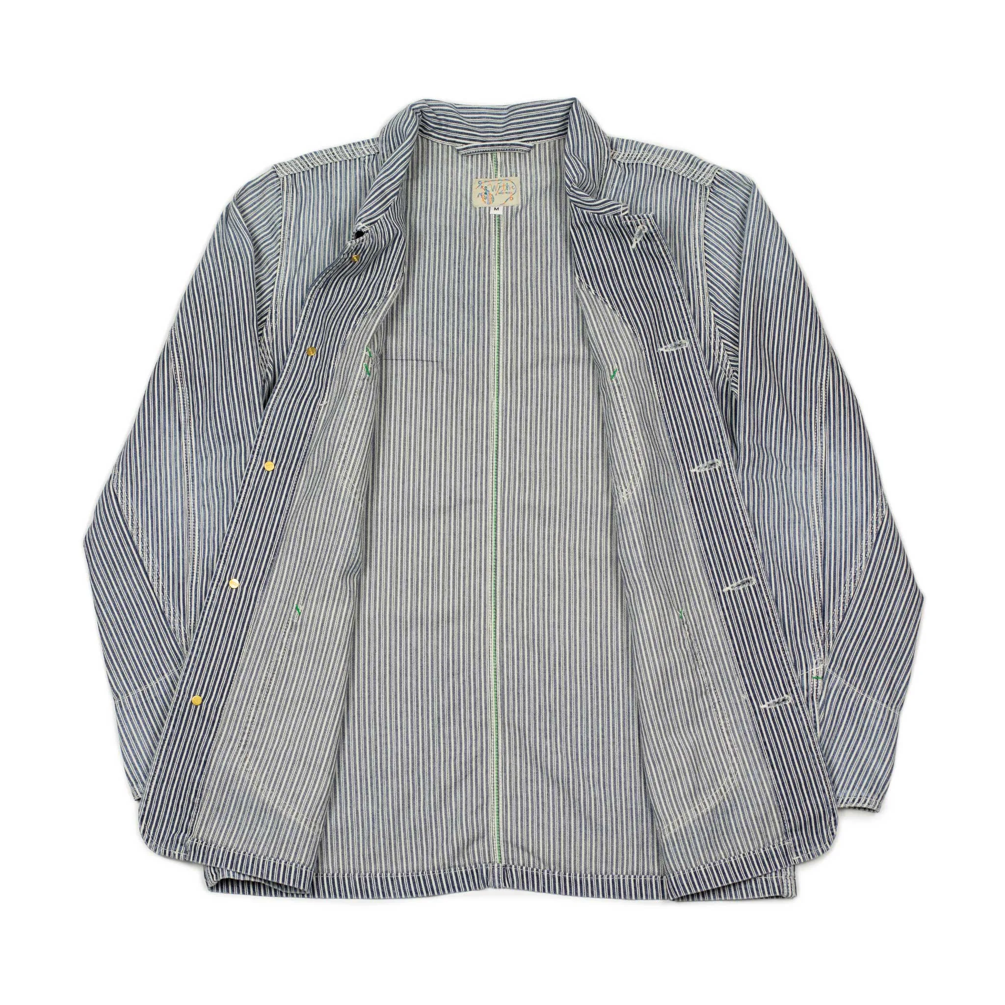 Liberty Stripe barn jacket in washed denim