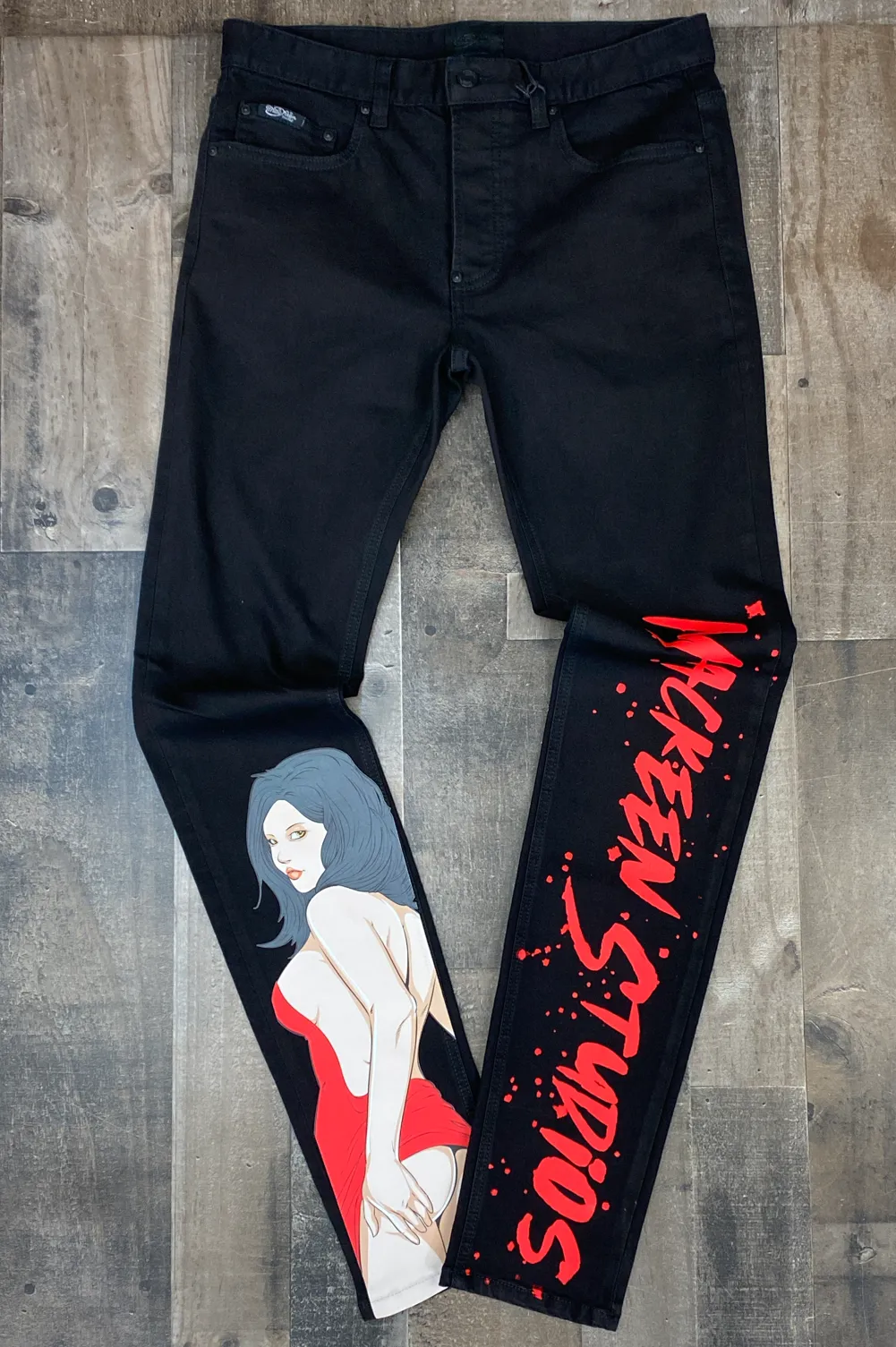 Mackeen- midnight denim pants (black)