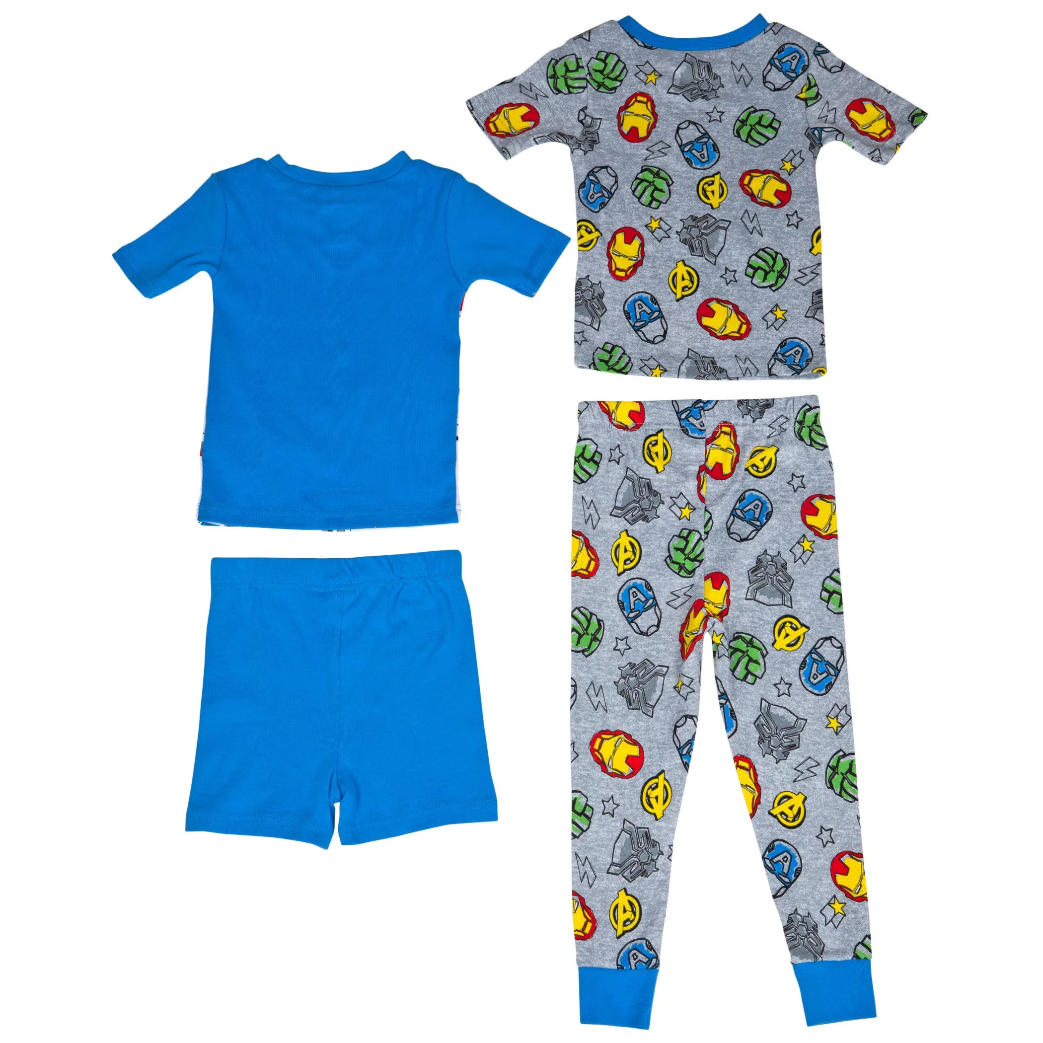 Marvel Comics Avengers Classic Pants & Shorts 4-Piece Pajama Set