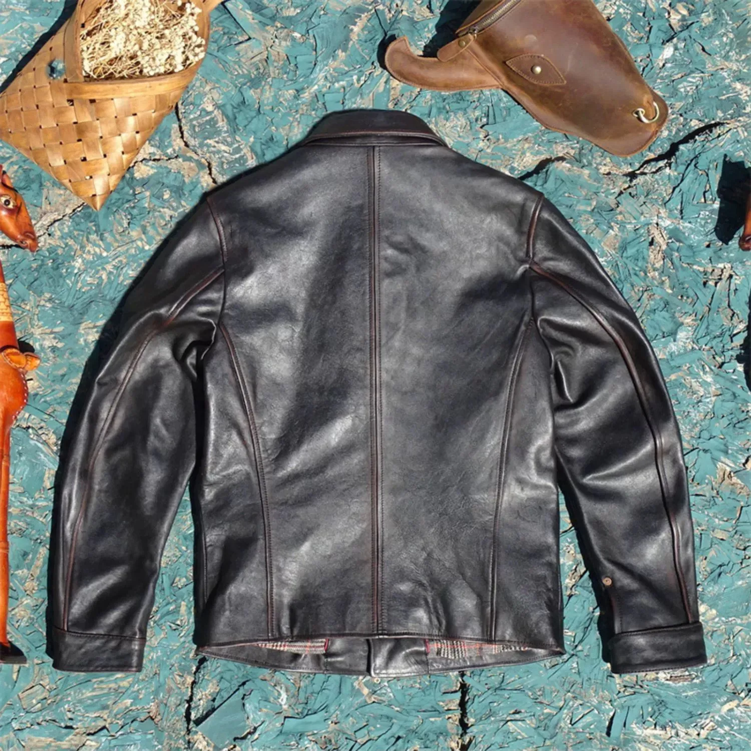 Men's Brakeman Leather Coat Horsehide