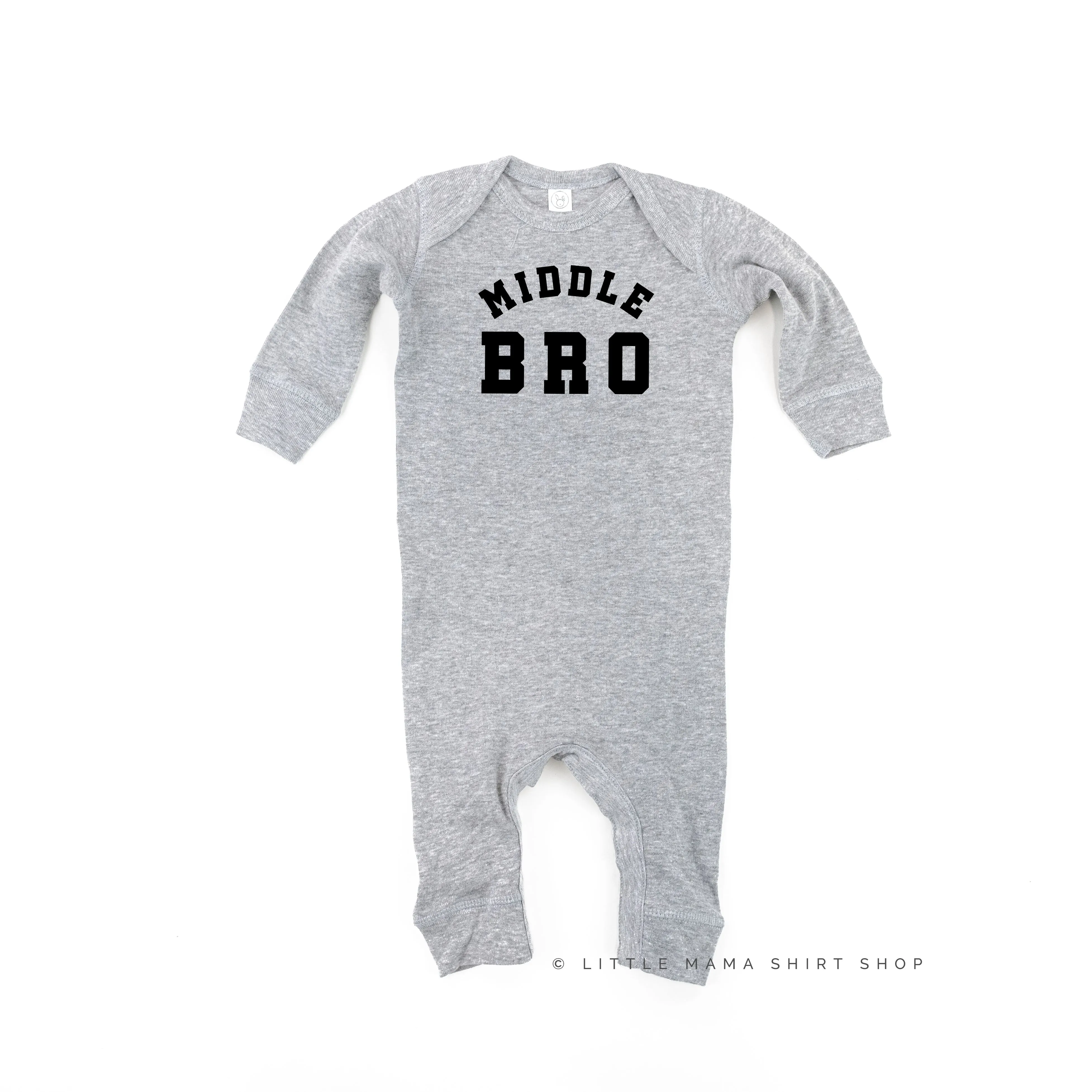 MIDDLE BRO - Varsity - One Piece Baby Sleeper