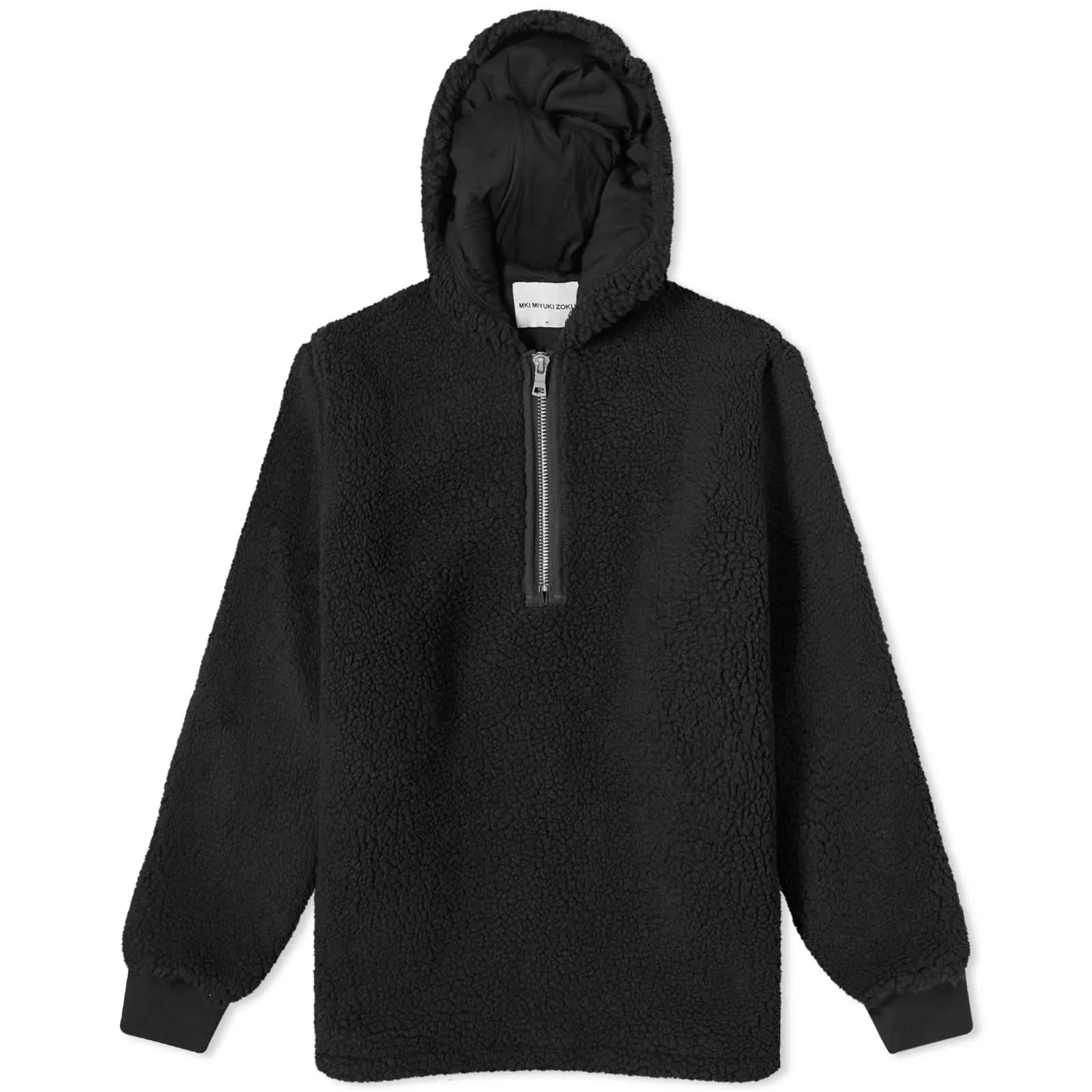 Mki Shearling hoodie, black