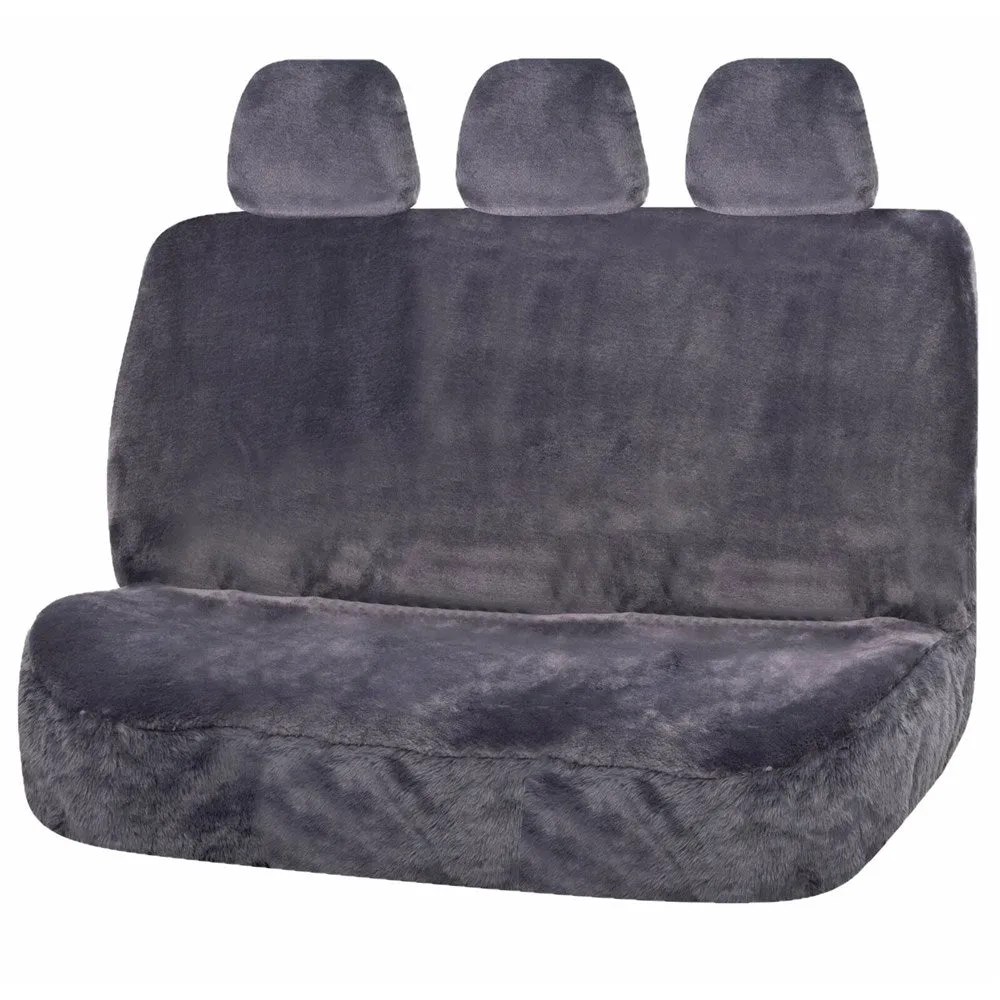 My Car Universal Rear Seat Covers Size 06/08H Grey Finesse FAUX08H07