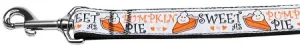 Pumpkin Pie Nylon Dog Leash 3-8 Inch Wide 6ft Long